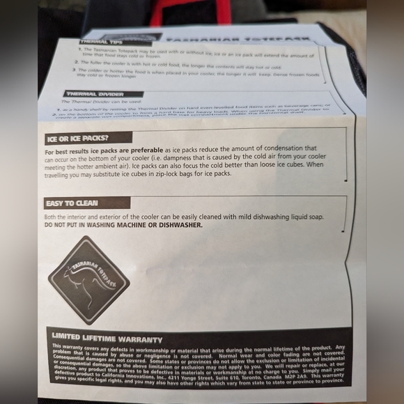 NWT Tasmanian Totepack - Picture 9 of 9